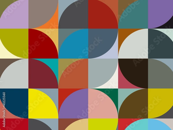 Obraz motif rond/carré