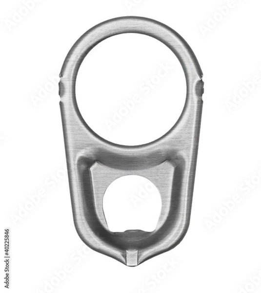 Obraz ring pull isolated on a white background