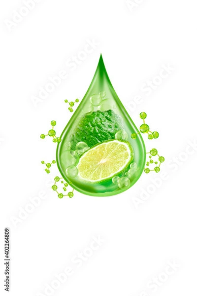 Obraz drop of bergamot serum