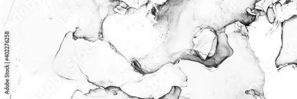 Fototapeta Aquarelle Banner.  Smoky Wallpaper. Handmade