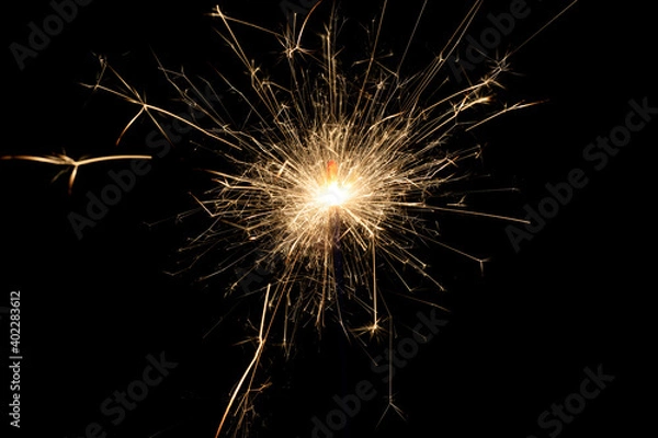 Fototapeta a macro of a sparkler