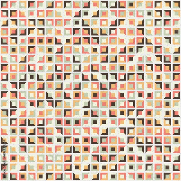 Fototapeta Abstract Geometric Pattern generative computational art illustration