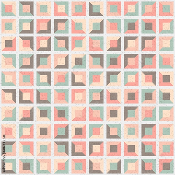 Fototapeta Abstract Geometric Pattern generative computational art illustration