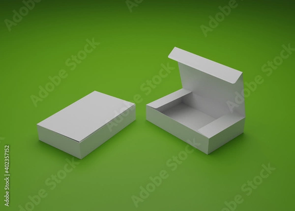 Obraz boxes packaging mockup.3d illustration