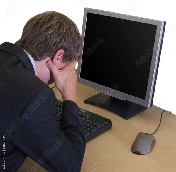 Obraz Frustrated business man