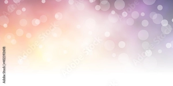 Obraz Light Blue, Yellow vector texture with circles.