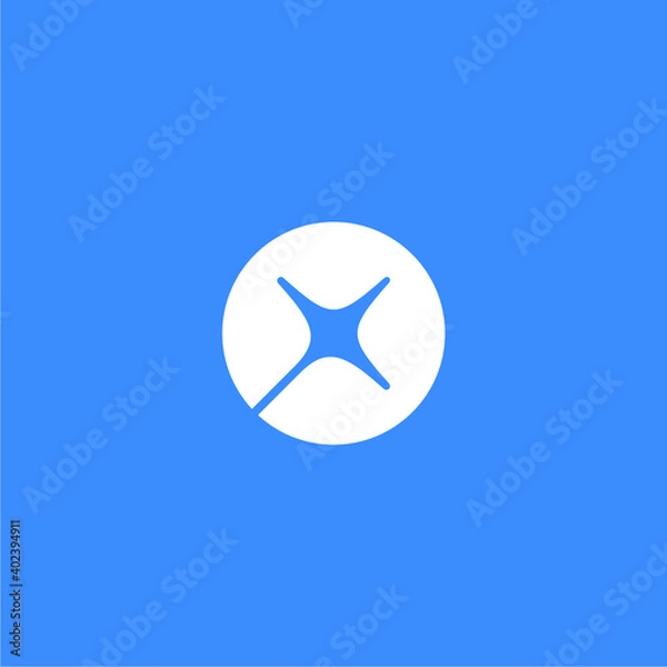 Obraz simple o star logo design