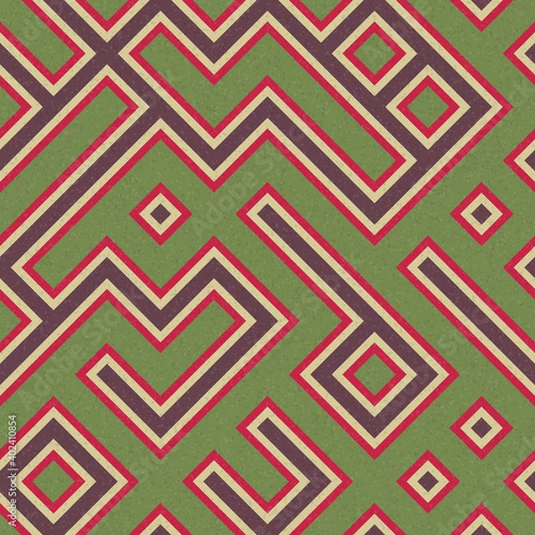 Fototapeta Abstract Geometric Pattern generative computational art illustration