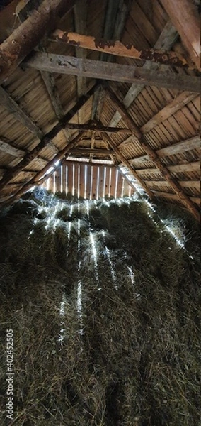 Obraz inside of a barn