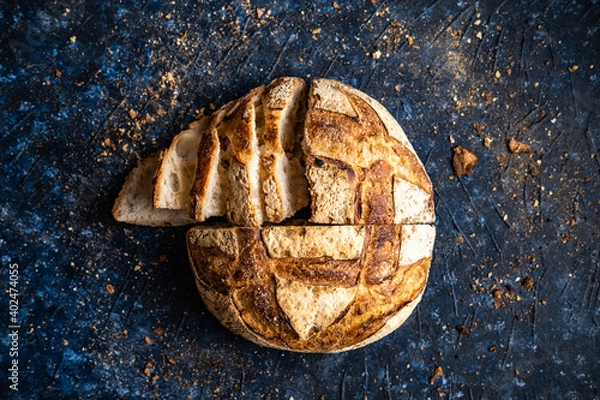 Fototapeta Easy sourdough bread