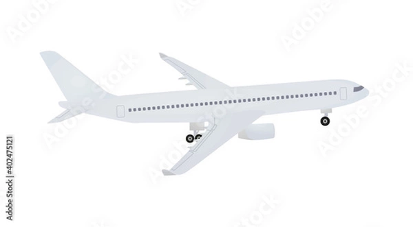 Obraz Airplane landing or take off. vector