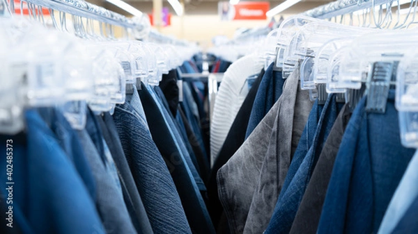 Obraz clothes on hangers