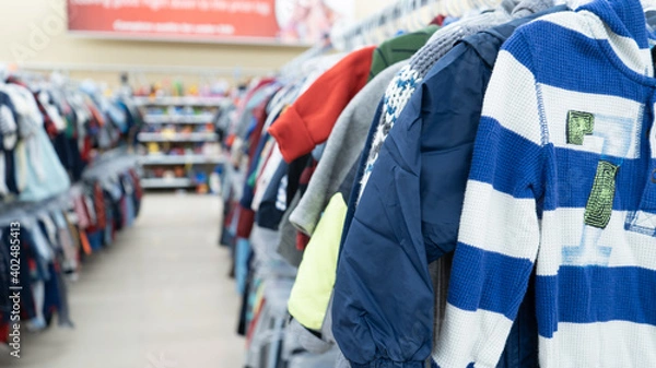 Obraz clothes on hangers