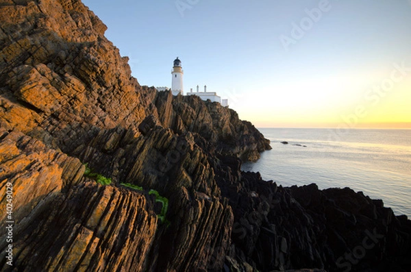 Obraz Sunrise at Douglas Lighthouse with Cliffs