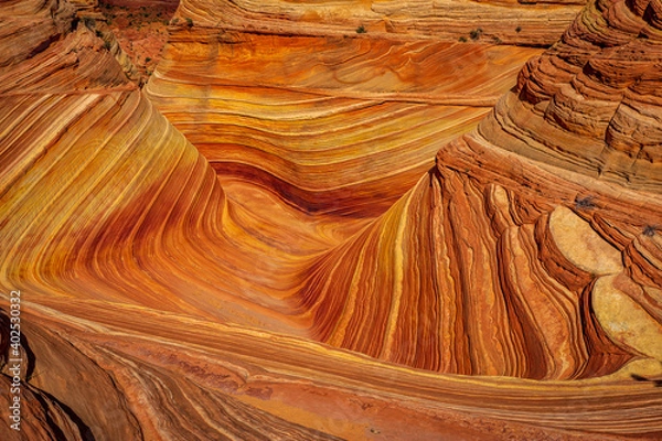 Obraz The Wave sandstone formation in Arizona
