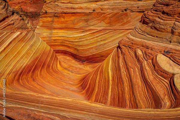 Obraz The Wave sandstone formation in Arizona