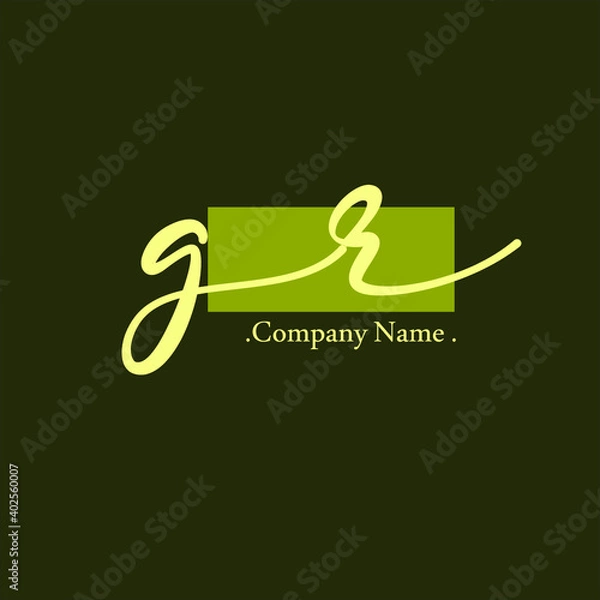 Fototapeta A E AE Initial handwriting or handwritten logo for identity