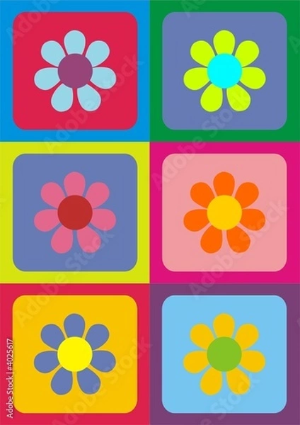 Fototapeta vector flowers