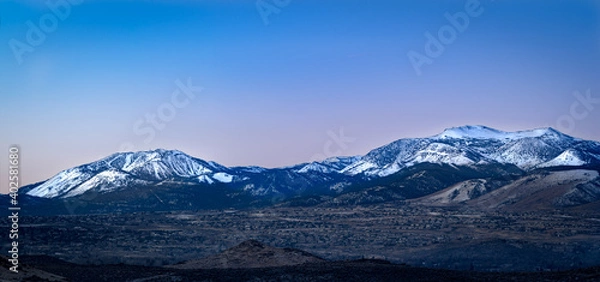 Obraz Sierra Nevada mountain panorama near Reno with Mt. Rose and Slide Mountain