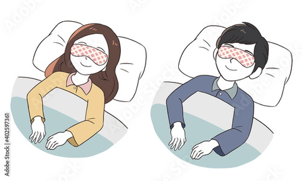 Obraz アイマスクをして寝る