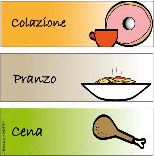 Obraz colazione pranzo cena