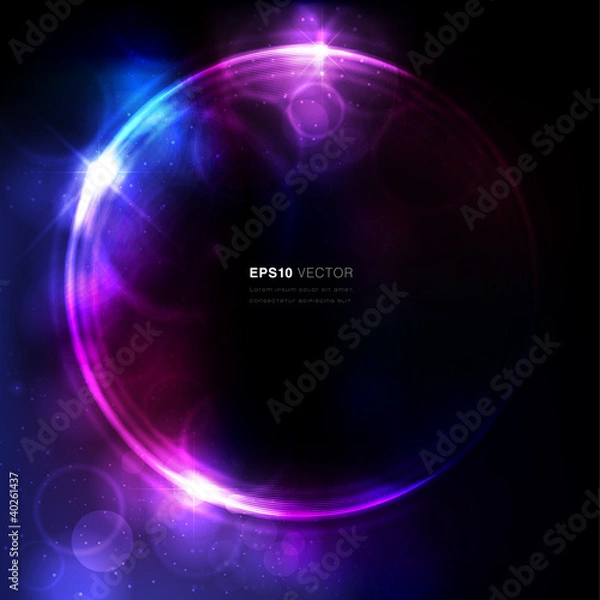 Obraz Abstract circular space design