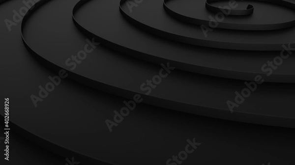 Fototapeta abstract black background. Template Illustration. 3d rendering