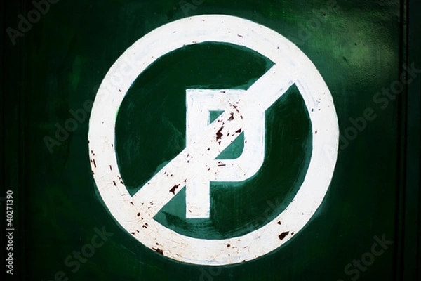 Fototapeta No parking sign