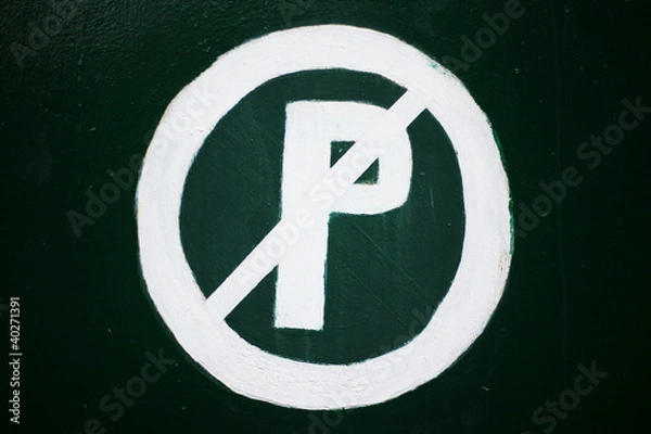 Obraz No parking sign