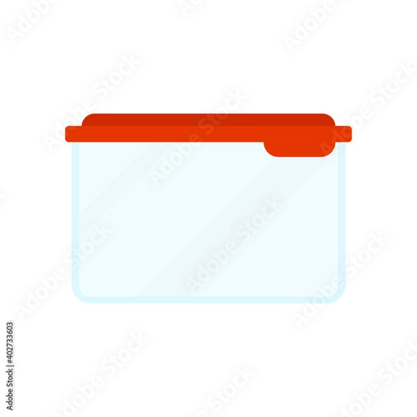 Fototapeta Lunch box icon. Vector illustration.