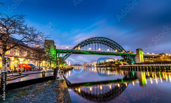 Obraz Newcastle Quayside, Tyne Bridge