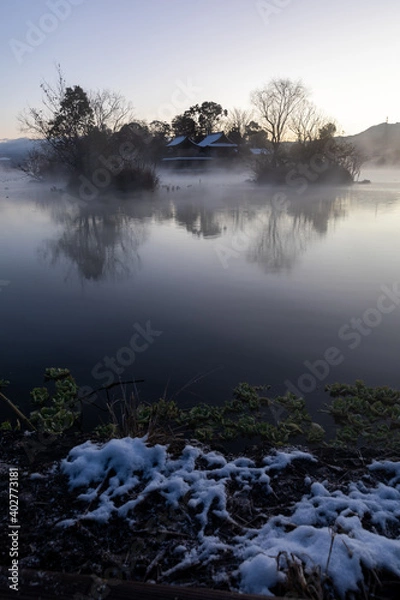 Obraz 冬の熊本　浮島神社