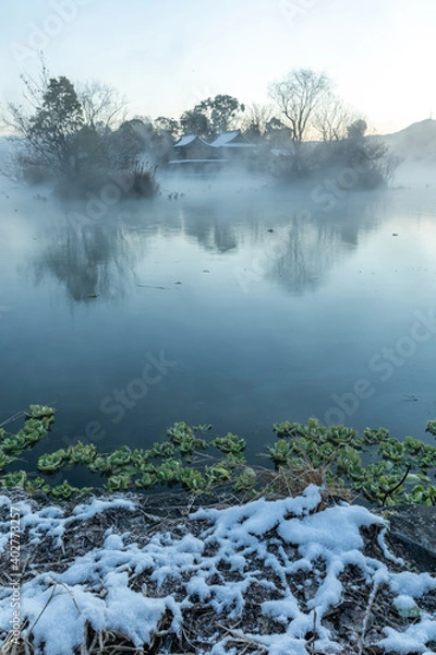 Obraz 冬の熊本　浮島神社
