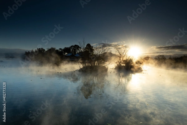 Obraz 冬の熊本　浮島神社