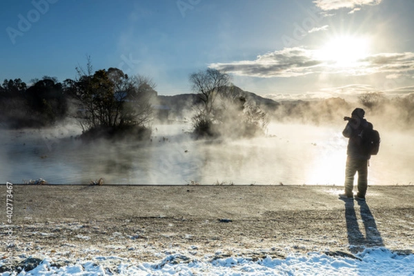 Obraz 冬の熊本　浮島神社