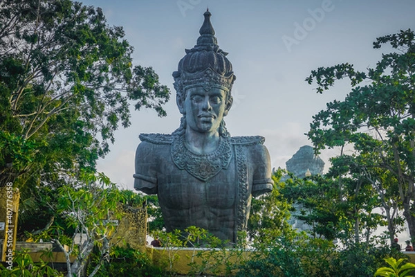 Fototapeta A huge statue of the god Vishnu at the Garuda Wisnu Kencana Cultural Park in Bali