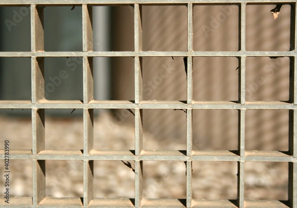 Fototapeta TEXTURA DE REJA CUADRANGULAR