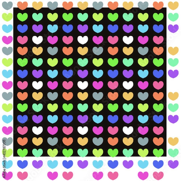 Obraz ハート模様