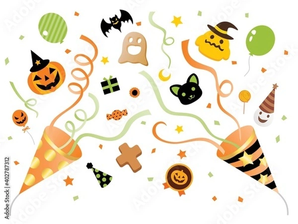 Fototapeta ハロウィンの2つのクラッカー