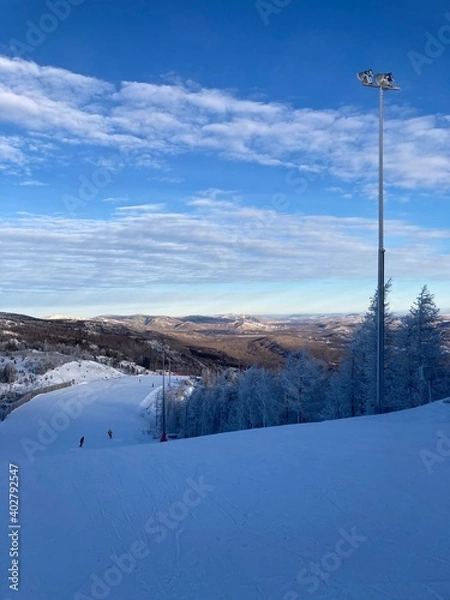 Obraz ski resort in winter