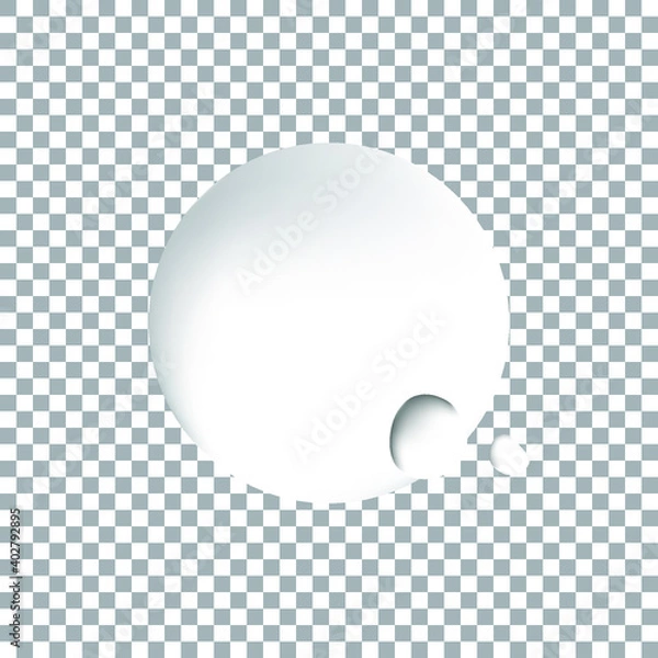 Fototapeta circles with gradations of color, such as moon, meteor.