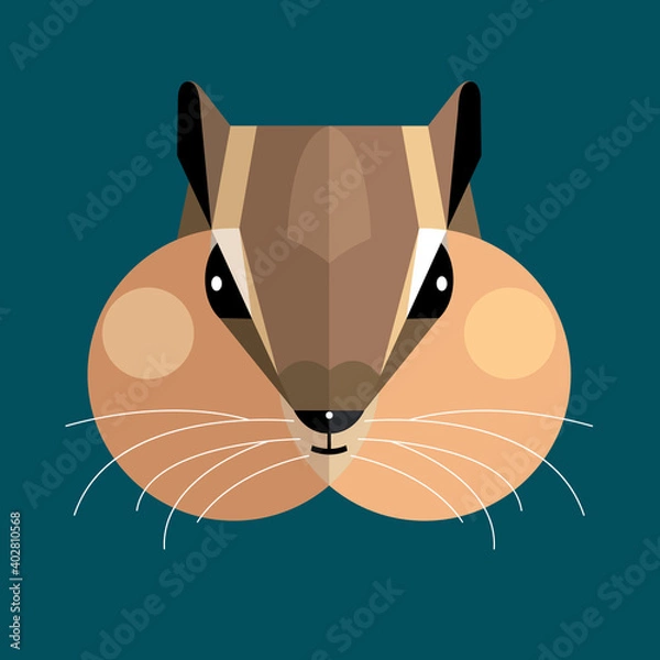 Obraz Chipmunk head