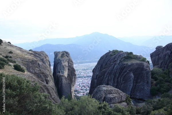 Obraz cliffs and a valley