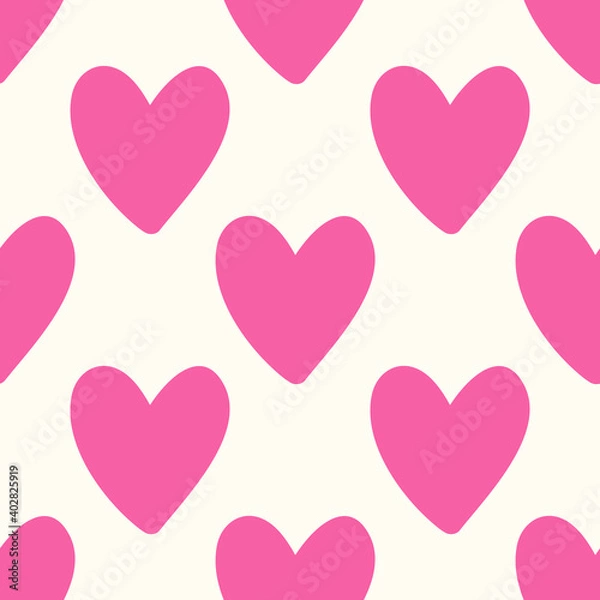 Fototapeta vector seamless pattern with hearts