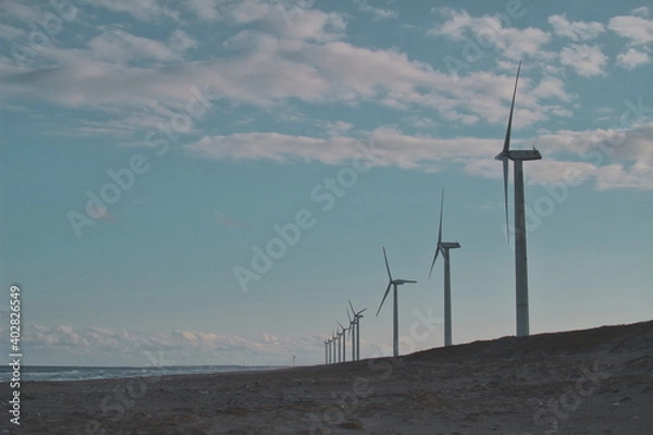 Fototapeta 風車と青空