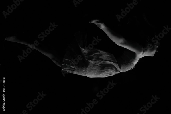 Obraz Low Key Female Falling