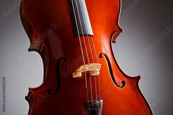 Obraz Music Cello in the dark room