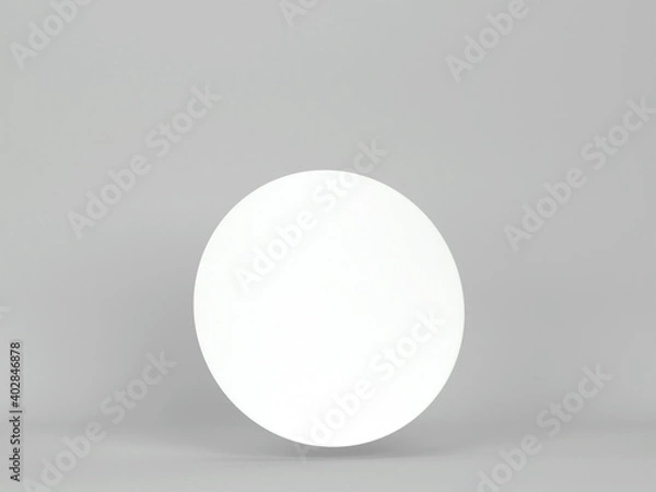 Fototapeta Blank round sticker mockup