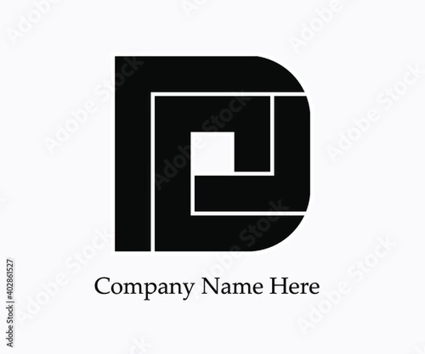 Fototapeta D latter logo .eps