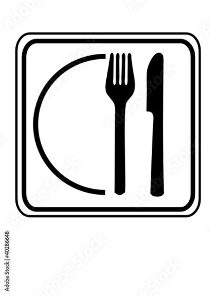 Obraz Pictogram Food